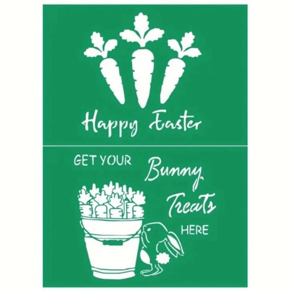 Reusable Self Adhesive Silk Screen Easter Stencil Like Chalk Couture - Picture 1 of 1